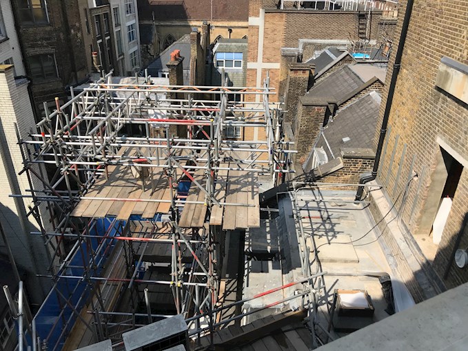 1 Ely Place Scaffolding