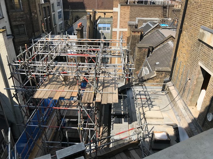 1 Ely Place Scaffolding